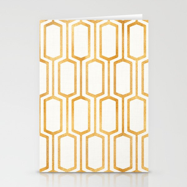 Gold Abstract Pattern Stationery Card Gallery Image 2