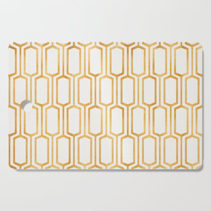 Gold Abstract Pattern Cutting Board Gallery Image 1