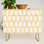 Gold Abstract Pattern Credenza Gallery Image 1