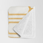Gold Abstract Pattern Throw Blanket Gallery Image 3