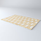 Gold Abstract Pattern Rug Gallery Image 3