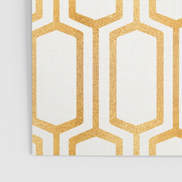 Gold Abstract Pattern Poster Gallery Image 3