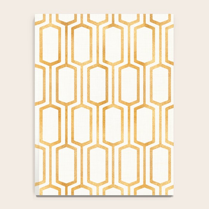 Gold Abstract Pattern Notebook Gallery Image 4