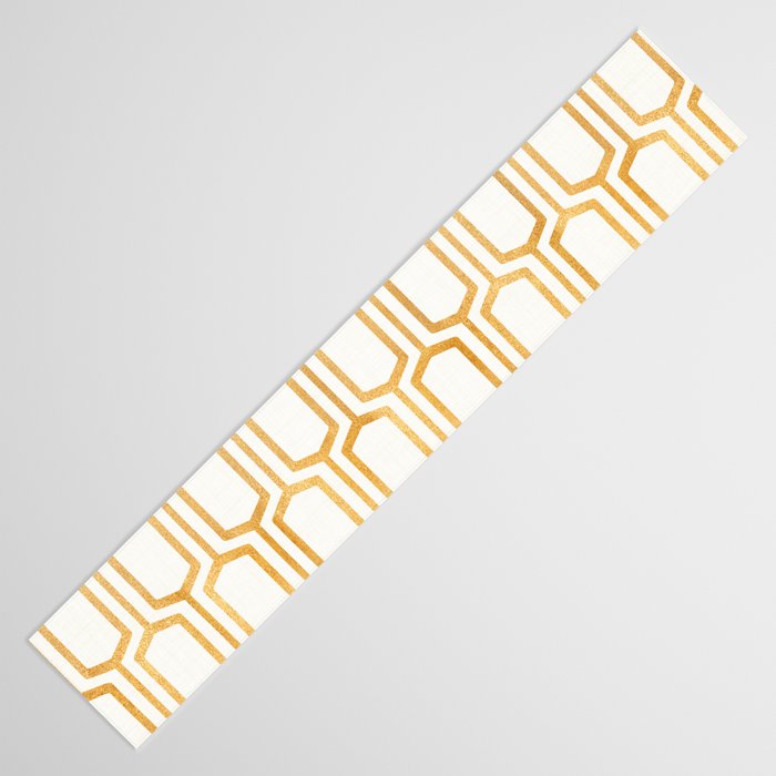 Gold Abstract Pattern Table Runner Gallery Image 3