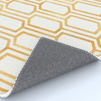 Gold Abstract Pattern Rug Gallery Image 4