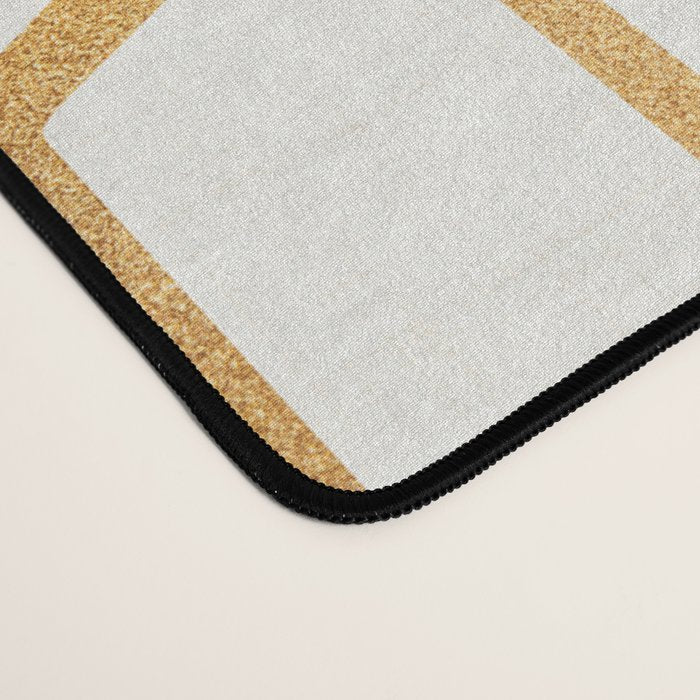 Gold Abstract Pattern Desk Mat Gallery Image 4