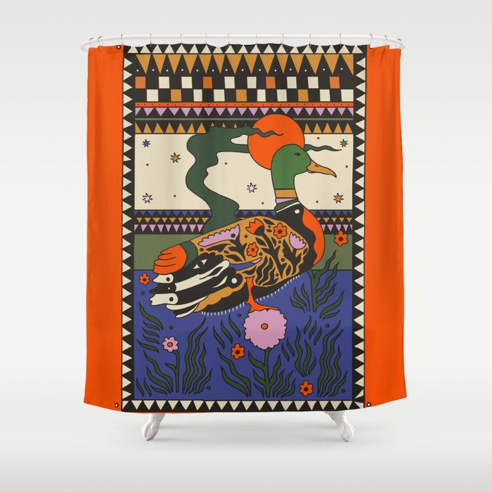 Mallard Shower Curtain Gallery Image 1