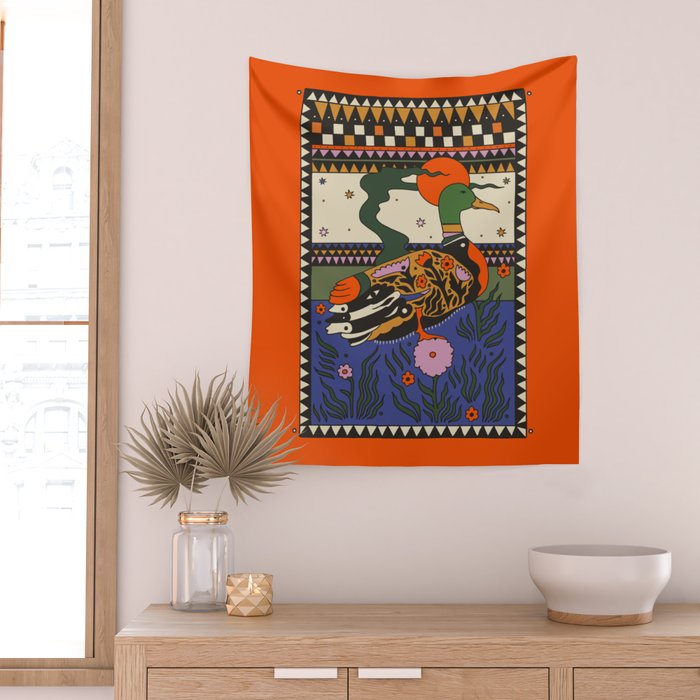 Mallard Wall Tapestry Gallery Image 2