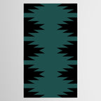 Geometric Southwestern Minimalism - Teal Green Tablecloth Gallery Image 2