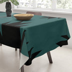 Geometric Southwestern Minimalism - Teal Green Tablecloth Gallery Image 3