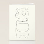 Love Yourself Panda Stationery Card Gallery Image 2