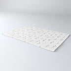Black and white mountain landscape pattern Rug Gallery Image 3