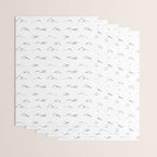 Black and white mountain landscape pattern Wrapping Paper Gallery Image 3