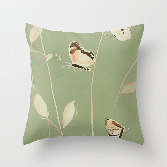 Butterflies 2 Throw Pillow Gallery Image 1