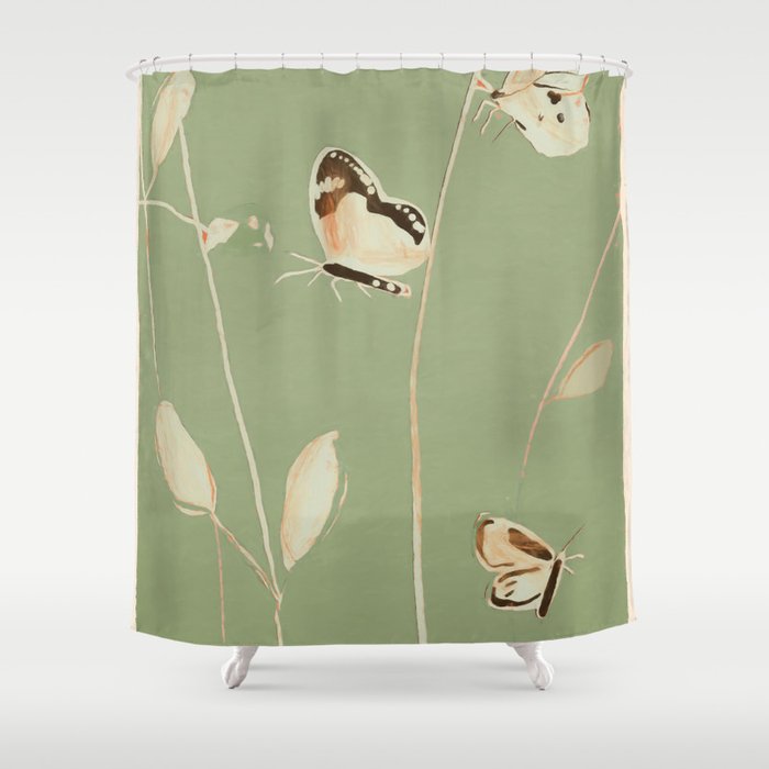 Butterflies 2 Shower Curtain Gallery Image 1
