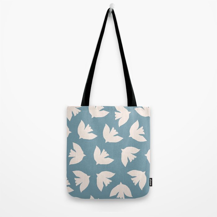 Henri Matisse Inspired Flying Doves Bird Pattern Tote Bag Gallery Image 2