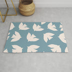 Henri Matisse Inspired Flying Doves Bird Pattern Rug Gallery Image 1