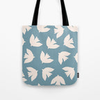 Henri Matisse Inspired Flying Doves Bird Pattern Tote Bag Gallery Image 1