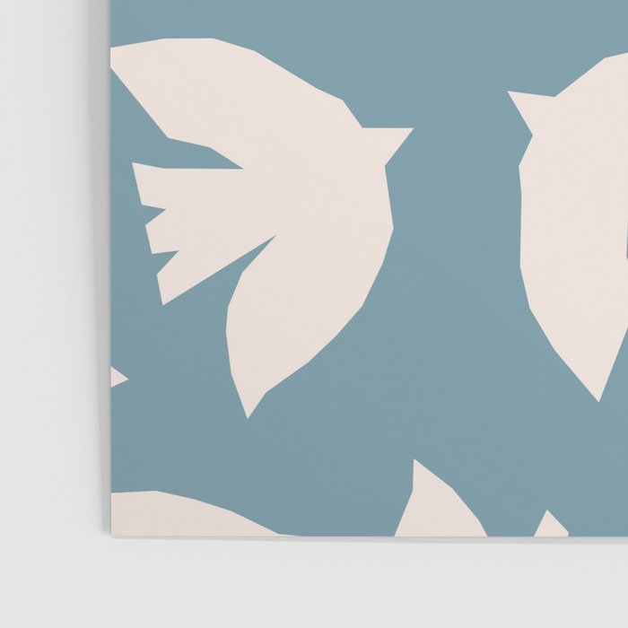 Henri Matisse Inspired Flying Doves Bird Pattern Poster Gallery Image 3