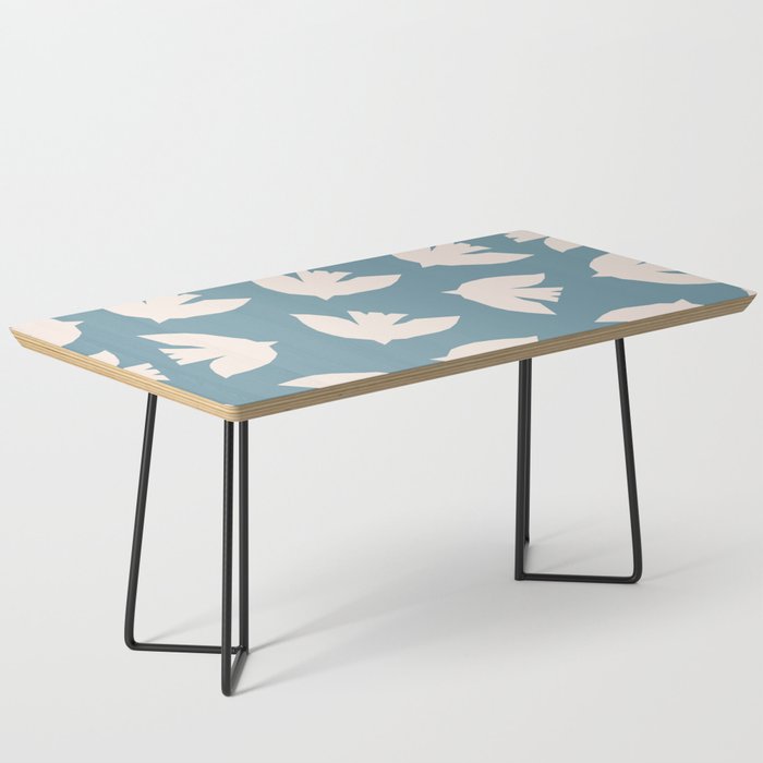 Henri Matisse Inspired Flying Doves Bird Pattern Coffee Table Gallery Image 1