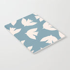 Henri Matisse Inspired Flying Doves Bird Pattern Notebook Gallery Image 2