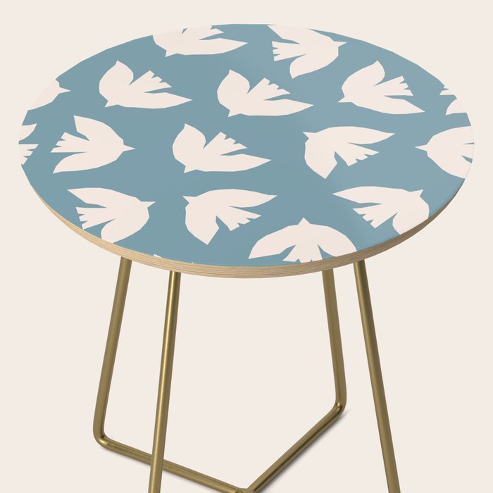 Henri Matisse Inspired Flying Doves Bird Pattern Side Table Gallery Image 2