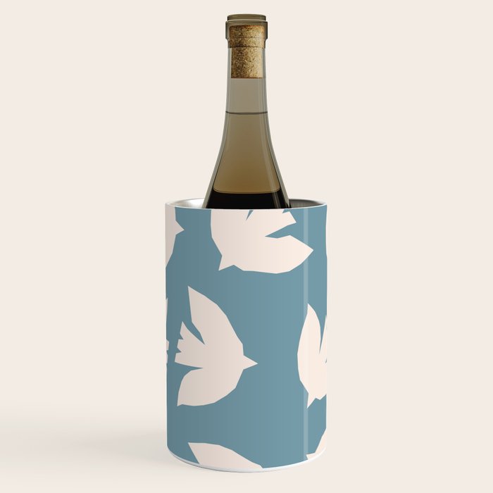 Henri Matisse Inspired Flying Doves Bird Pattern Wine Chiller Gallery Image 2