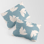 Henri Matisse Inspired Flying Doves Bird Pattern Pillow Sham Gallery Image 3