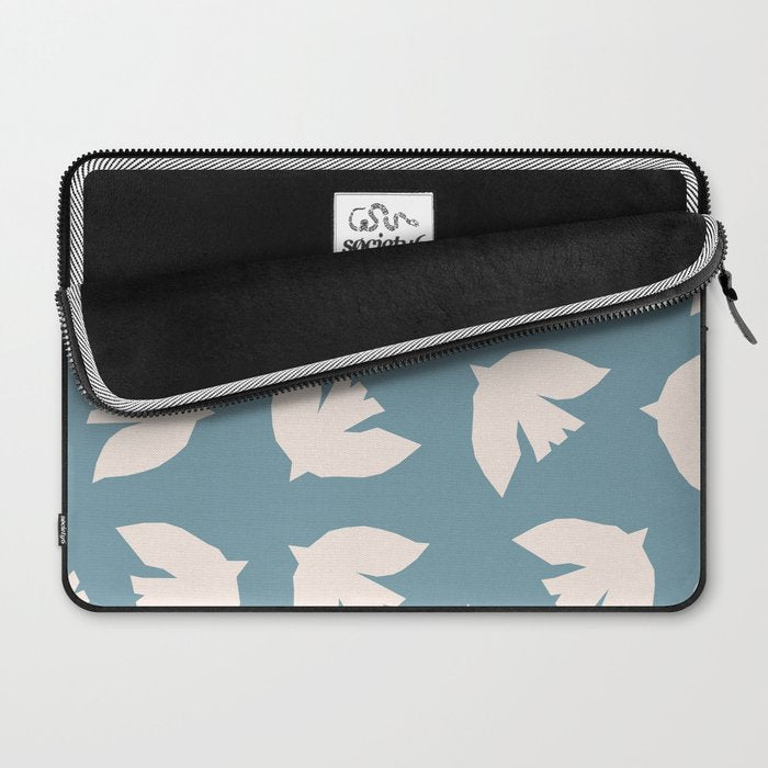 Henri Matisse Inspired Flying Doves Bird Pattern Laptop Sleeve Gallery Image 2