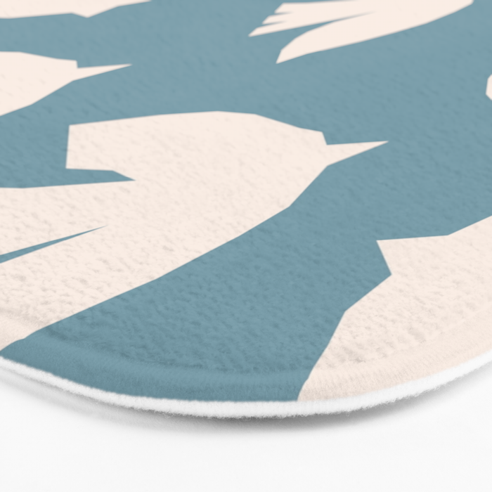 Henri Matisse Inspired Flying Doves Bird Pattern Bath Mat Gallery Image 3