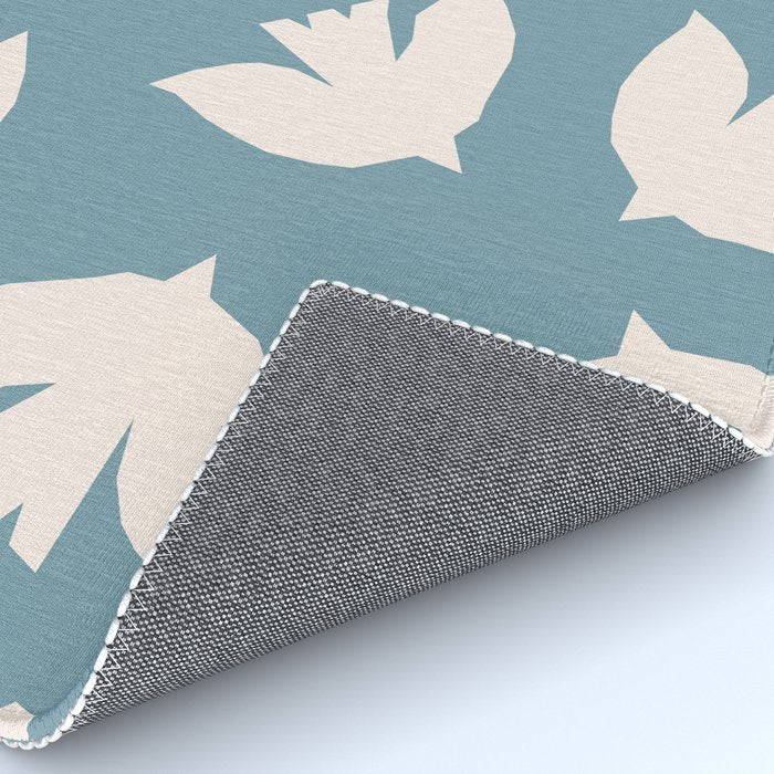 Henri Matisse Inspired Flying Doves Bird Pattern Rug Gallery Image 4