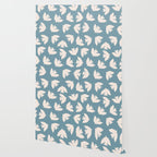 Henri Matisse Inspired Flying Doves Bird Pattern Wallpaper Gallery Image 2