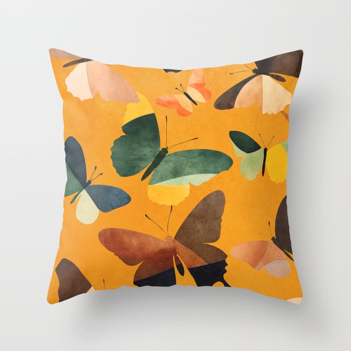 Beautiful Butterflies 5 Throw Pillow Gallery Image 1