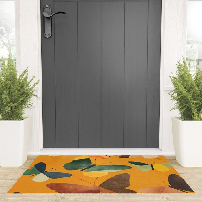 Beautiful Butterflies 5 Welcome Mat Gallery Image 3