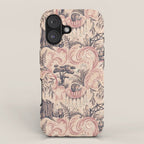 Fairytale Forest Raccoons - pink iPhone Case Gallery Image 1