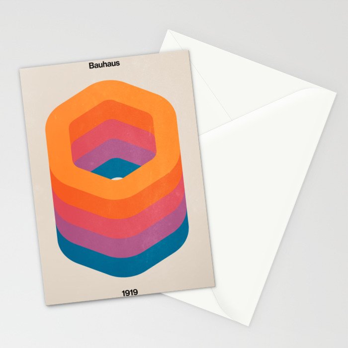 Bauhaus 1919 Exhibition 01 Stationery Card Gallery Image 2