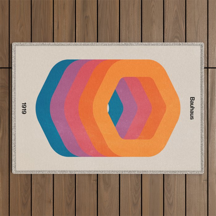 Bauhaus 1919 Exhibition 01 Outdoor Rug Gallery Image 1