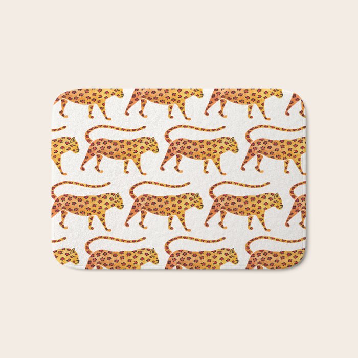 Jaguar Pattern Bath Mat Gallery Image 1