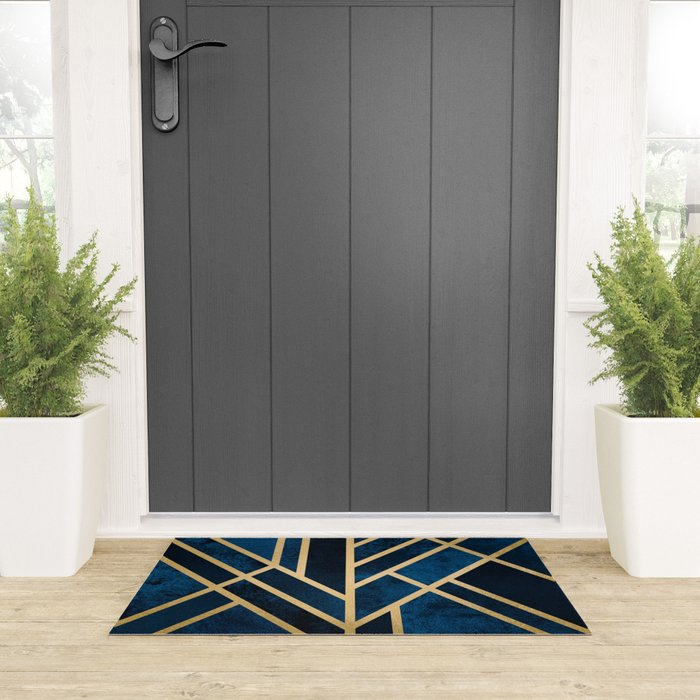 Art Deco Midnight Welcome Mat Gallery Image 3