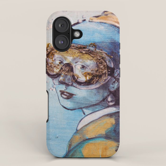 Girl With Scuba Mask iPhone Case Gallery Image 1