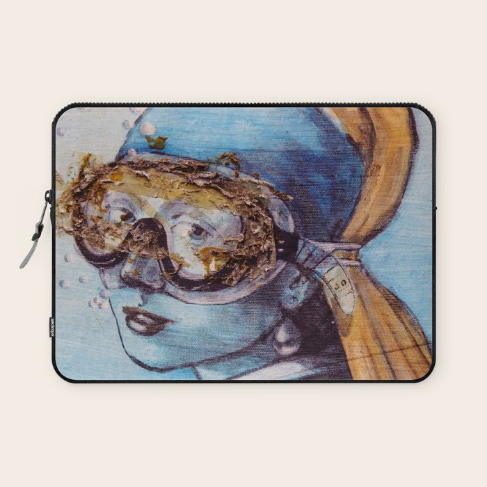 Girl With Scuba Mask Laptop Sleeve Gallery Image 1