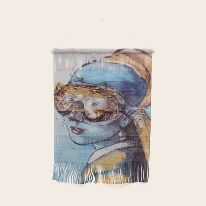 Girl With Scuba Mask Wall Hanging Gallery Image 1