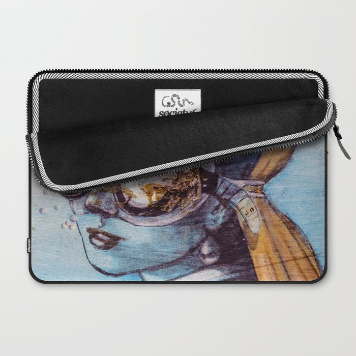 Girl With Scuba Mask Laptop Sleeve Gallery Image 2