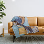 Girl With Scuba Mask Throw Blanket Gallery Image 1