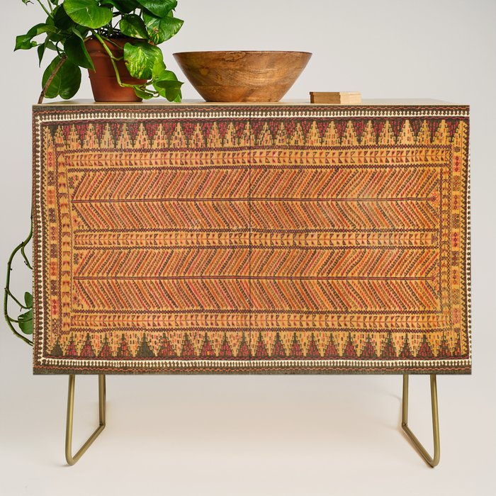 Belouch Antique Khorassan Persian Wedding Tablecloth Print Credenza Gallery Image 1