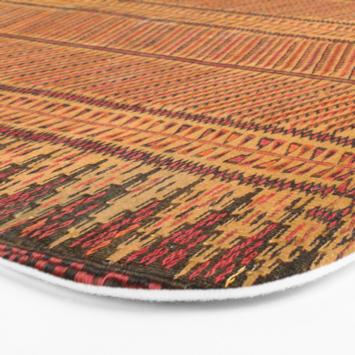Belouch Antique Khorassan Persian Wedding Tablecloth Print Bath Mat Gallery Image 3