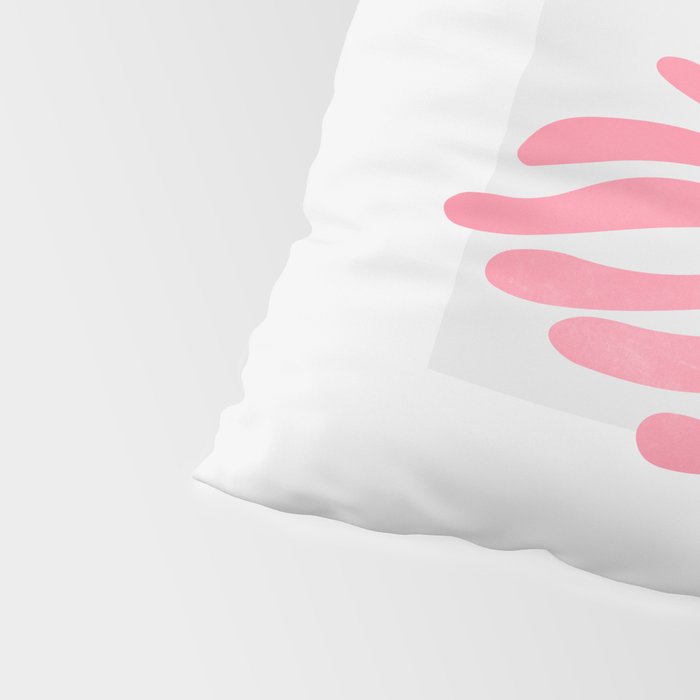 Blue & Pink Leaves: Matisse Series 01 Pillow Sham Gallery Image 4