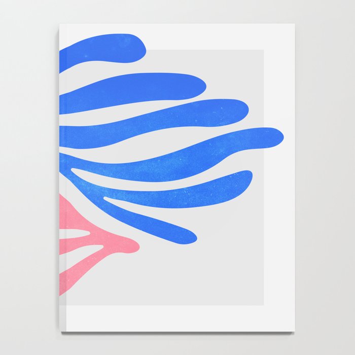 Blue & Pink Leaves: Matisse Series 01 Notebook Gallery Image 4