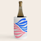 Blue & Pink Leaves: Matisse Series 01 Wine Chiller Gallery Image 1
