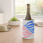 Blue & Pink Leaves: Matisse Series 01 Wine Chiller Gallery Image 4